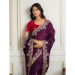 Picture of Grand Silk Saddle Brown Saree