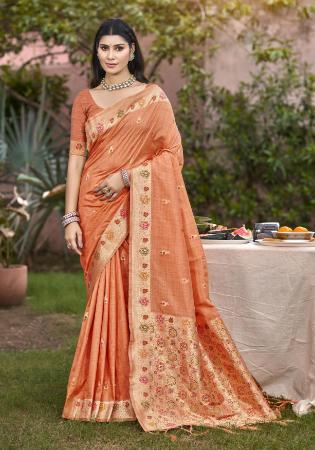 Picture of Stunning Silk Chocolate Saree