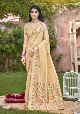 Picture of Elegant Silk Wheat Saree