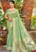 Picture of Well Formed Silk Dark Sea Green Saree