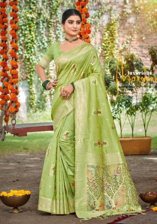 Picture of Grand Silk Spring Green Saree