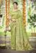 Picture of Excellent Silk Dark Khaki Saree