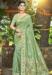Picture of Amazing Silk Dark Olive Green Saree
