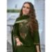 Picture of Well Formed Silk Dark Green Readymade Salwar Kameez