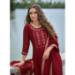 Picture of Elegant Silk Maroon Readymade Salwar Kameez