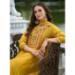 Picture of Ideal Silk Dark Golden Rod Readymade Salwar Kameez