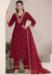 Picture of Classy Chiffon Maroon Readymade Salwar Kameez