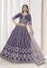Picture of Fine Silk Dark Slate Blue Lehenga Choli