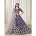 Picture of Fine Silk Dark Slate Blue Lehenga Choli