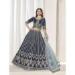Picture of Fine Silk Dark Slate Blue Lehenga Choli