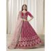 Picture of Gorgeous Silk Fire Brick Lehenga Choli