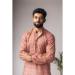 Picture of Classy Linen & Silk Pale Golden Rod Kurtas