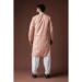 Picture of Beautiful Linen & Silk Beige Kurtas