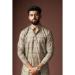 Picture of Statuesque Linen & Silk Rosy Brown Kurtas