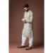 Picture of Grand Linen & Silk Dark Grey Kurtas