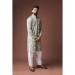 Picture of Grand Linen & Silk Dark Grey Kurtas