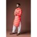 Picture of Sublime Linen & Silk Crimson Kurtas