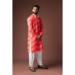 Picture of Sublime Linen & Silk Crimson Kurtas