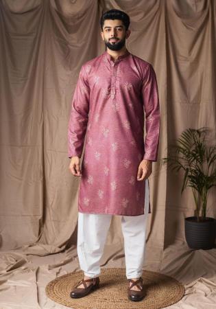 Picture of Ravishing Linen Pale Violet Red Kurtis & Tunic