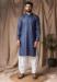 Picture of Appealing Linen Dark Slate Blue Kurtis & Tunic