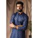 Picture of Appealing Linen Dark Slate Blue Kurtis & Tunic