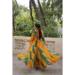 Picture of Lovely Georgette Dark Orange Readymade Gown
