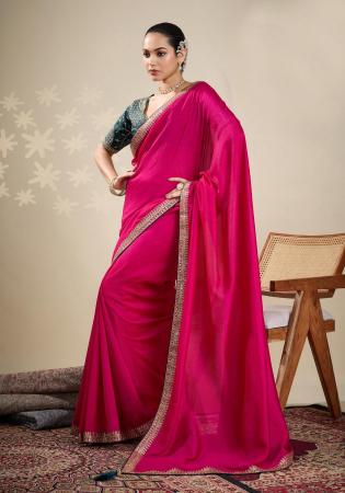 Picture of Radiant Silk Pink Saree