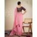 Picture of Enticing Silk Dark Salmon Saree