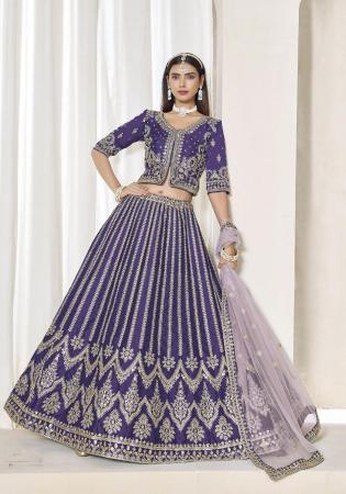 Picture of Amazing Silk Purple Lehenga Choli