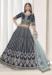 Picture of Enticing Silk Dark Slate Grey Lehenga Choli