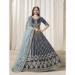 Picture of Enticing Silk Dark Slate Grey Lehenga Choli