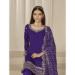 Picture of Ideal Silk Purple Straight Cut Salwar Kameez