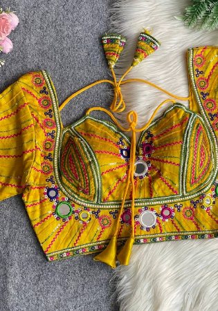 Picture of Statuesque Silk Sienna Designer Blouse