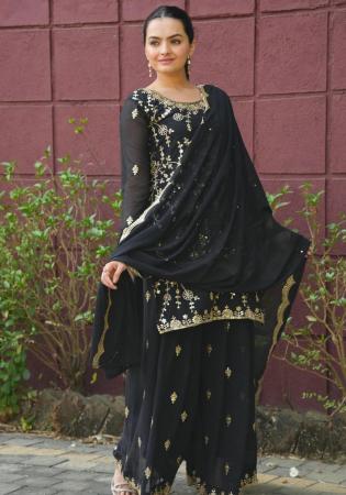 Picture of Admirable Georgette Black Readymade Salwar Kameez