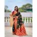Picture of Well Formed Silk Dark Olive Green Saree