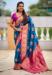 Picture of Graceful Silk Dark Cyan Saree