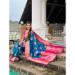 Picture of Graceful Silk Dark Cyan Saree