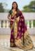 Picture of Magnificent Silk Medium Violet Red Saree