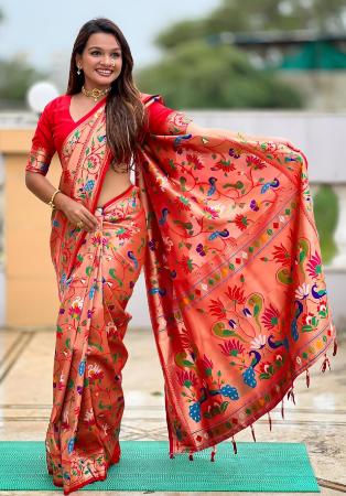 Picture of Classy Silk Light Coral Saree