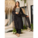 Picture of Comely Rayon Black Readymade Salwar Kameez