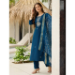 Picture of Graceful Rayon Midnight Blue Readymade Salwar Kameez