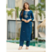 Picture of Graceful Rayon Midnight Blue Readymade Salwar Kameez