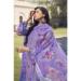 Picture of Crepe Medium Purple Straight Cut Salwar Kameez