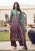 Picture of Crepe Dark Sea Green Straight Cut Salwar Kameez
