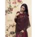 Picture of Alluring Crepe Maroon Straight Cut Salwar Kameez