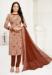 Picture of Beauteous Crepe Tan Straight Cut Salwar Kameez
