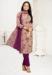 Picture of Fine Crepe Rosy Brown Straight Cut Salwar Kameez