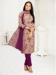 Picture of Fine Crepe Rosy Brown Straight Cut Salwar Kameez