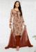 Picture of Classy Crepe Rosy Brown Straight Cut Salwar Kameez