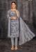Picture of Delightful Crepe Grey Straight Cut Salwar Kameez